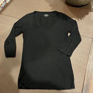 Black v neck shirt. Size 1